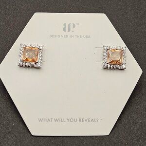 Bomb Party ER39763 “It Had To Be You” Smokey Topaz Cubic Zirconia Earrings